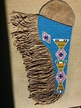 Crow Beaded and Fringed Holster - 1 of 4