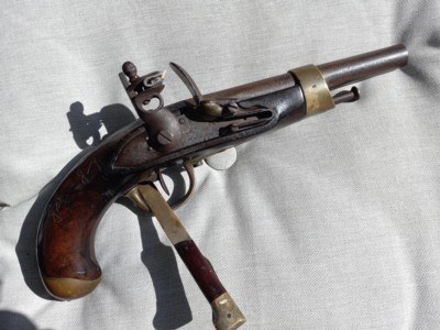 French Nepoleonic AN XIII (1805) Flintlock Pistol - Image 8 of 8