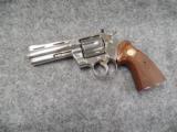 Colt Python .357 Magnum 4” Barrel Nickel Plated Revolver - 1 of 9