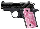 Sig Sauer P238 Pink Pearl Nitron, S-lite Sights, Engraved, .380ACP Single Action Pistol - 1 of 1