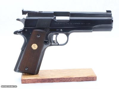 COLT 1911 Gold Cup National Match Pre Series 70, .45ACP, Bo-Mar Rib