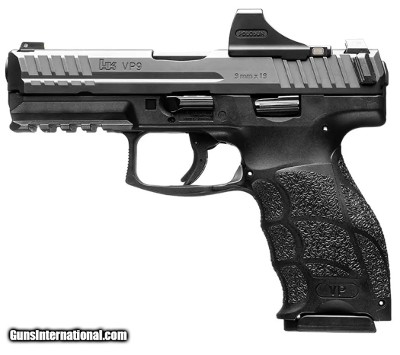 H&K VP9 OR w/Holosun SCS Green 9mm, w/2 17rd magazines