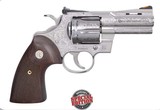 COLT Python 3" .357Magnum Stainless Steel, Engraved Double Action/Single Action Revolver