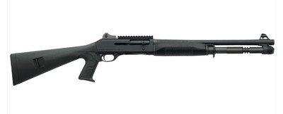 BENELLI M4 Tactical 12GA Semi-Auto Shotgun, Pistol Grip Stock, 18.5