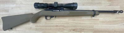 RUGER 10/22 FDE 50th. Anniversary w/scope & redhead case