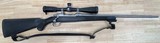 RUGER M77 Hawkeye .270Win, Stainless w/Synthetic Stock Bolt Action Rifle w/ Nikon Buckmaster's Scope - Image 1 of 2