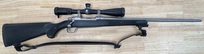 RUGER M77 Hawkeye .270Win, Stainless w/Synthetic Stock Bolt Action Rifle w/ Nikon Buckmaster's Scope - Image 1 of 2