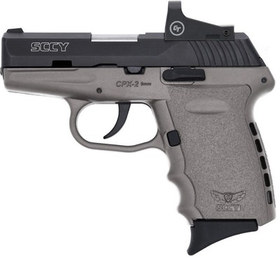 SCCY CPX2 Gray Frame 9mm Pistol w/Crimson Trace Optic - Image 1 of 1