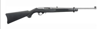 RUGER 10/22 Carbine Black Synthetic Stock, Stainless Barrel .22lr Semi Auto Rifle - Image 1 of 1
