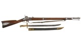 **RARE** Harpers Ferry Model 1855 Two Band Percussion Rifle with Bayonet...LAYAWAY? - 1 of 17