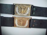 2 NCO Civil War Belts with... EAGLE Buckles.....LAYAWAY? - 3 of 6