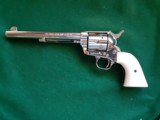 Colt Single Action Army with Original Box... .44 Special....Nickel with Ivory Grips 7.5" Bl. ....LAYAWAY? - 1 of 9