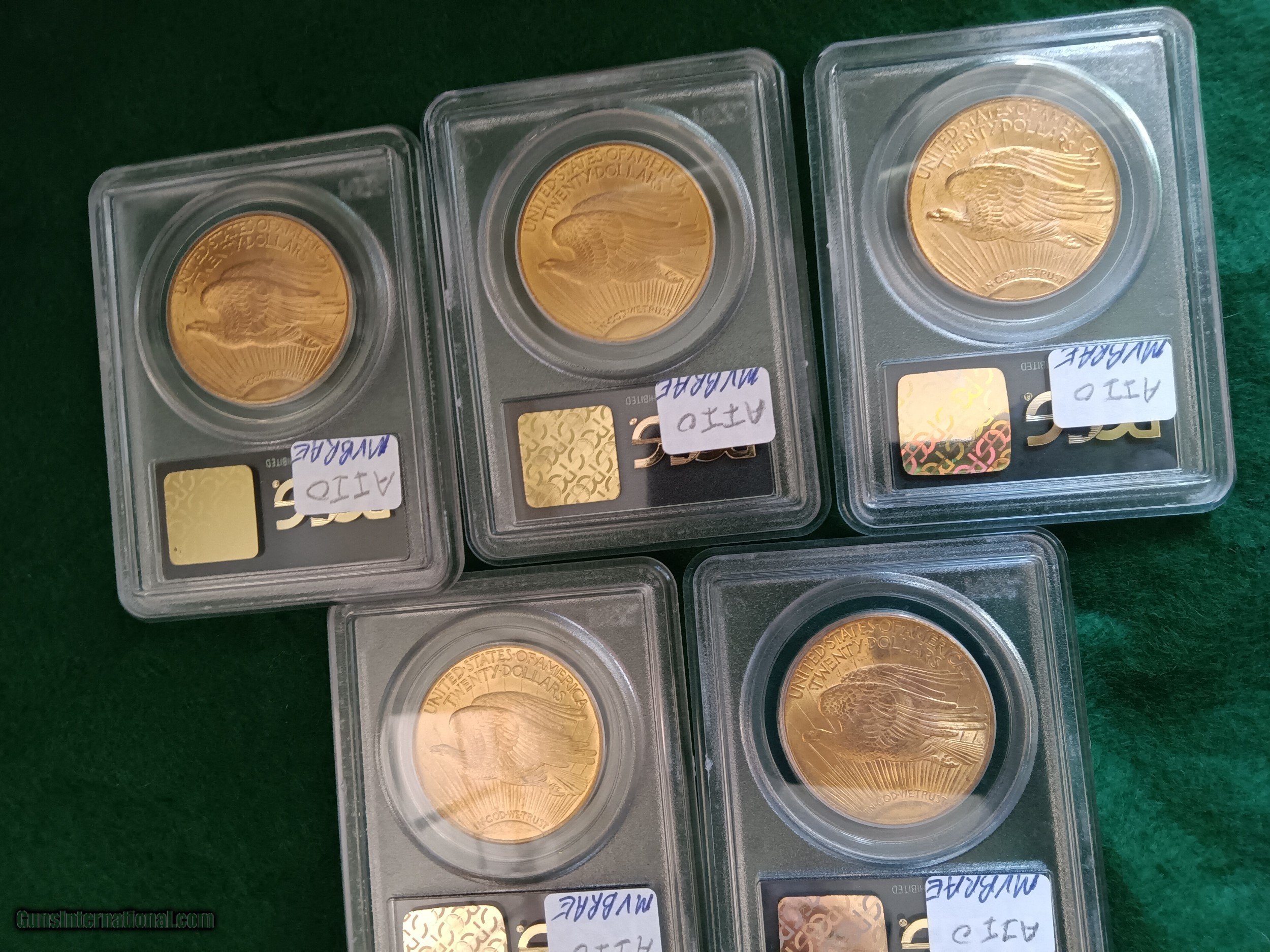 $20 Gold Coins...PCGS GRADED MS...$2250 ea...... LAYAWAY?