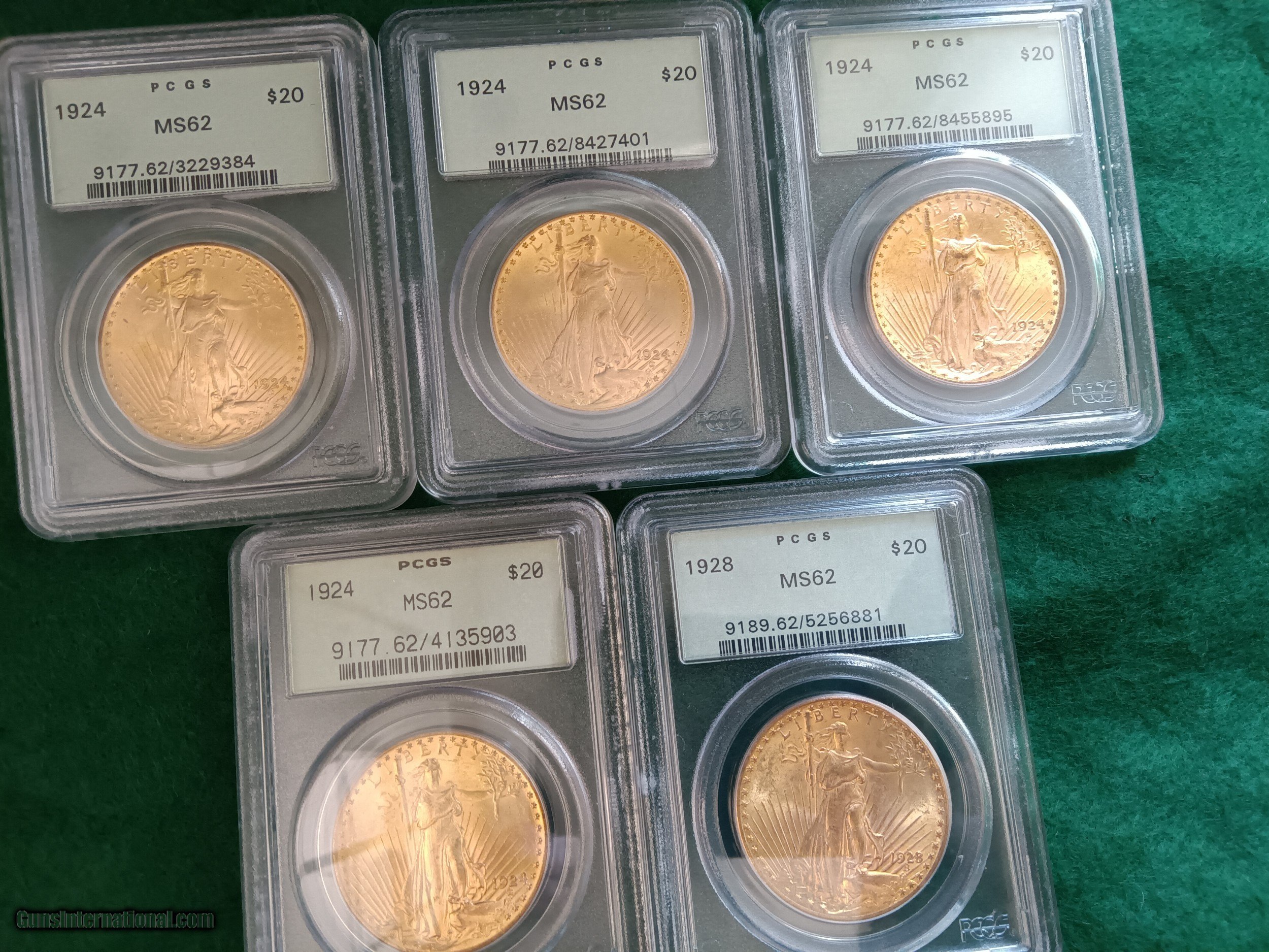 $20 Gold Coins...PCGS GRADED MS...$2250 ea...... LAYAWAY?