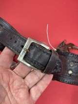 Cowboy Holster, Belt, 2 sets of Cuffs and Sheriff's Badge - 6 of 6