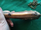 G & JW Hawklsley Brass/Copper Flask + Brass Barrel Flint Boot Pistol - 8 of 10