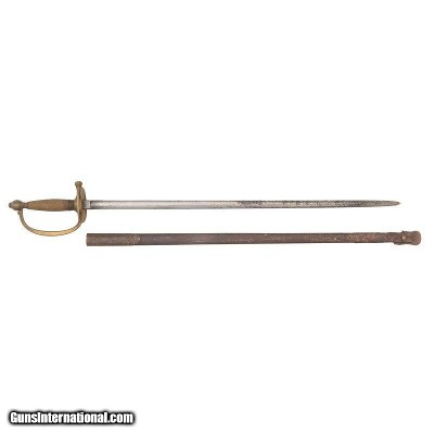 Collins & Company US Model 1840 NCO Sword with Etched Blade Reading S.C. Ward... Civil War