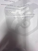 Winchester Model 1873 Carbine ... LAYAWAY? - 12 of 12