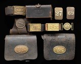 US CIVIL WAR, Indian War and GAR Cart Boxes, Buckles.... MAY SELL SEPERATE.... LAYAWAY? - 1 of 14