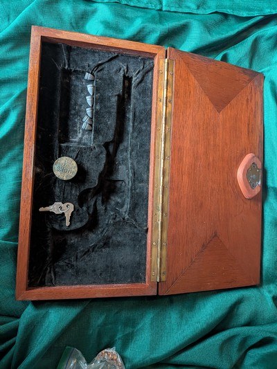 Mahogony Display Case for Rogers and Spencer Civil War Revolver - Image 2 of 8
