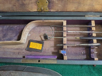 Civil War Era Partial Medical Kit, with Hospital Tin Hot Water Bottle. - Image 2 of 3