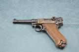 Luger btf 41 9MM Serial #'s match Wood Grips - 1 of 8