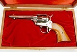 Colt Frontier Scout 22 LR Nickel Finish in Wooden Box