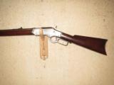 Rare winchester 1873 with 28 inch octagonal barrel and set trigger inc cody letter - 1 of 10