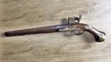 Antique French dragoon flintlock pistol by Simon Jourjon 1720s 21 1/4 inch total
- 3 of 10