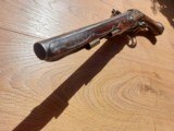 18th century antique horse flintlock pistol Dutch Maastricht De la Haye - 1 of 10
