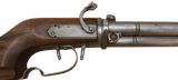 A very rare 7 barrel matchlock arquebuse musket with swiveling barrel and additional barrel in the butstock - 2 of 15