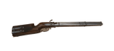 A very rare 7 barrel matchlock arquebuse musket with swiveling barrel and additional barrel in the butstock