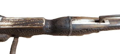 Very Rare, carved inlay Museum Quality 16th Century German Crossbow - Image 12 of 15