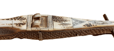 Very Rare, carved inlay Museum Quality 16th Century German Crossbow - Image 7 of 15