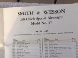 Smith & Wesson Model 37 (no dash)J Frame 2" brl, Airweight Rd Butt - 9 of 12