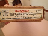 Winchester Model 70 PreWar 270 Winchester Factory Fancy Walnut unfired-? Original Box Manual 1941mfg - 2 of 15