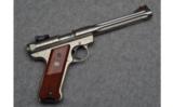 Ruger Mark III Target/Hunter Semi Auto .22 LR Pistol Stainless Fluted with Bull Barrel - 1 of 4
