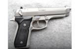 BERETTA 92FS SS INOX 9MM with CASE - 1 of 3