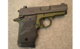 SIG SAUER P938 ARMY GREEN 2-TONE 9MM, SINGLE ACTION ONLY with Extra Magazines - 1 of 3