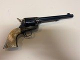 Colt SAA 1936 7 1/2" .45 W/Carved Steer head Pearl. Mint as new - 5 of 15