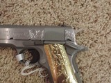 COLT ENGRAVED 1911 STAINLESS 38 SUPER - 6 of 9