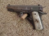 COLT 1911 BRUSHED STAINLESS 38 SUPER ENGRAVED - 4 of 4