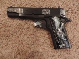 COLT 1911 GOVERNMENT 38 SUPER CUSTOM ENGRAVED - 3 of 5