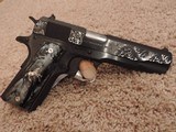 COLT 1911 GOVERNMENT 38 SUPER CUSTOM ENGRAVED - 2 of 5
