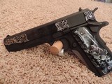 COLT 1911 GOVERNMENT 38 SUPER CUSTOM ENGRAVED - 1 of 5