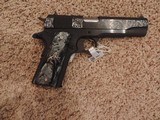 COLT 1911 GOVERNMENT 38 SUPER CUSTOM ENGRAVED - 4 of 5