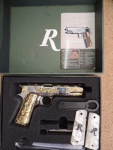 REMINGTON 1911 R1S 45ACP HIGH POLISHED SS CUSTOM ENGRAVED - 6 of 6