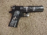 COLT O2991 CUSTOM DEEP HAND ENGRAVED 38 SUPER - 1 of 2