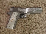 COLT O1911C- 38 SUPER CUSTOM HAND ENGRAVED - 1 of 2