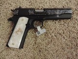 COLT 1911 GOVERNMENT 38 SUPER CUSTOM ENGRAVED NEW - 1 of 2